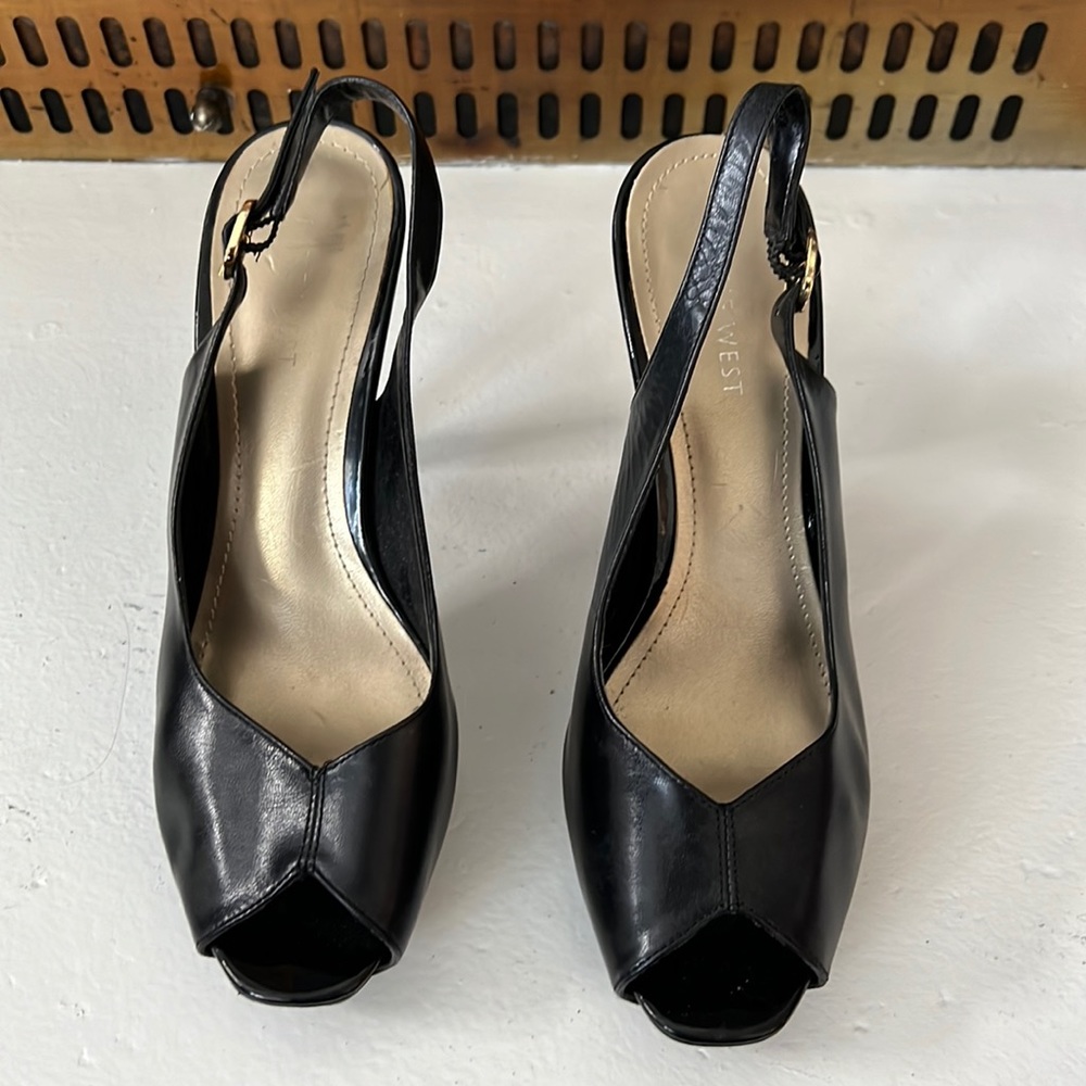 Nine West peep toe pumps